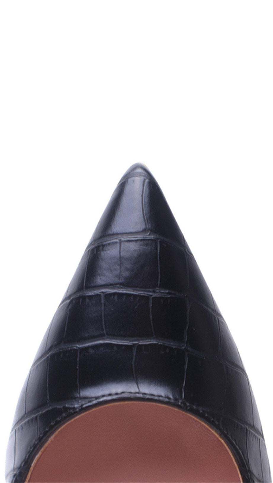 DÉCOLLETÉ CON TACCO A SPILLO E MOTIVO PIETRA BLU