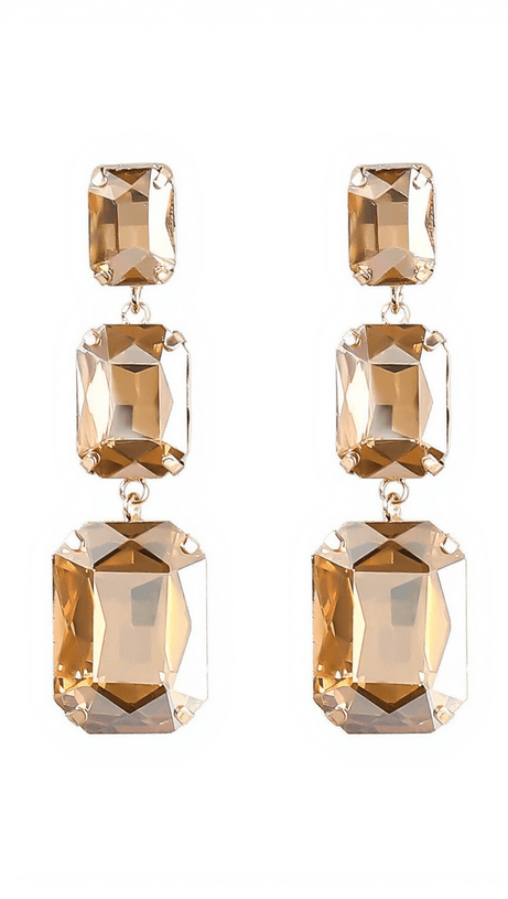 ALCOTT CRYSTAL GEM DRAP EARRINGS