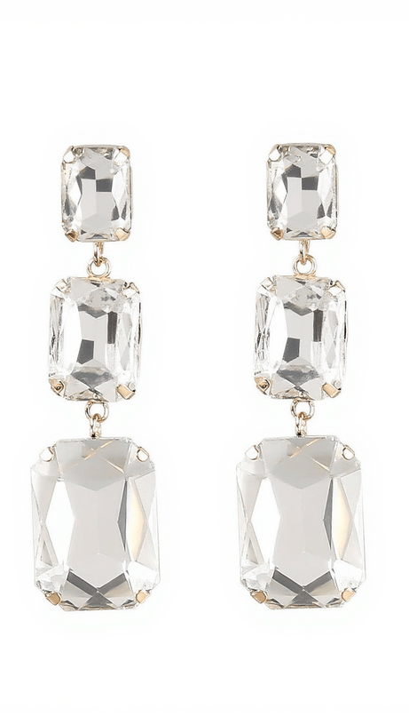 ALCOTT CRYSTAL GEM DRAP EARRINGS