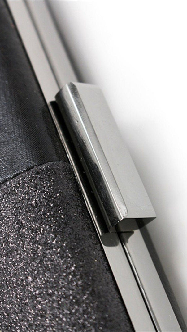 AIIZIE BLACK STITCHING TEMPERAMENT CLUTCH - product image