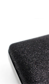 BLACK STITCHING TEMPERAMENT CLUTCH