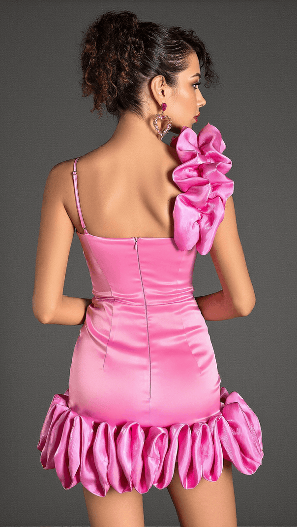 AIIZIE FILIPPOS STRAP RUFFLE EMBELLISHED MINI DRESS - product image