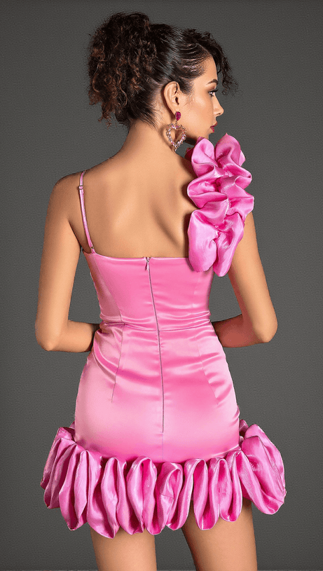 Filippos – Minikleid mit Rüschenverzierung und Trägern