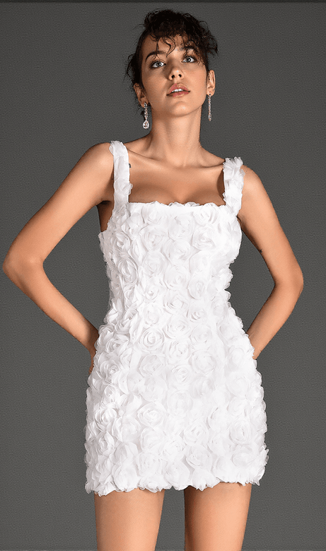 Rossilis Floral Strap Mini Dress