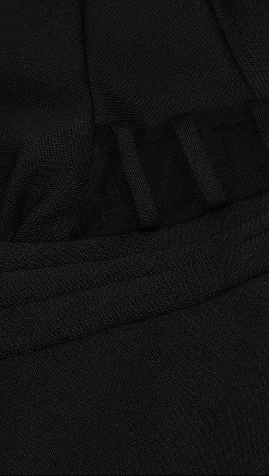 SCHWARZES MESH-BANDAGE-KLEID 