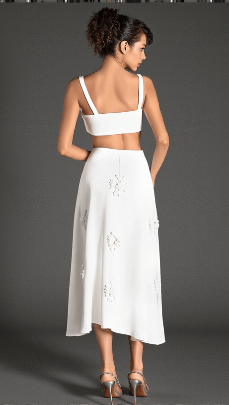 MATTIDES 3D FLOWER RUCHED 2 PIECE SET