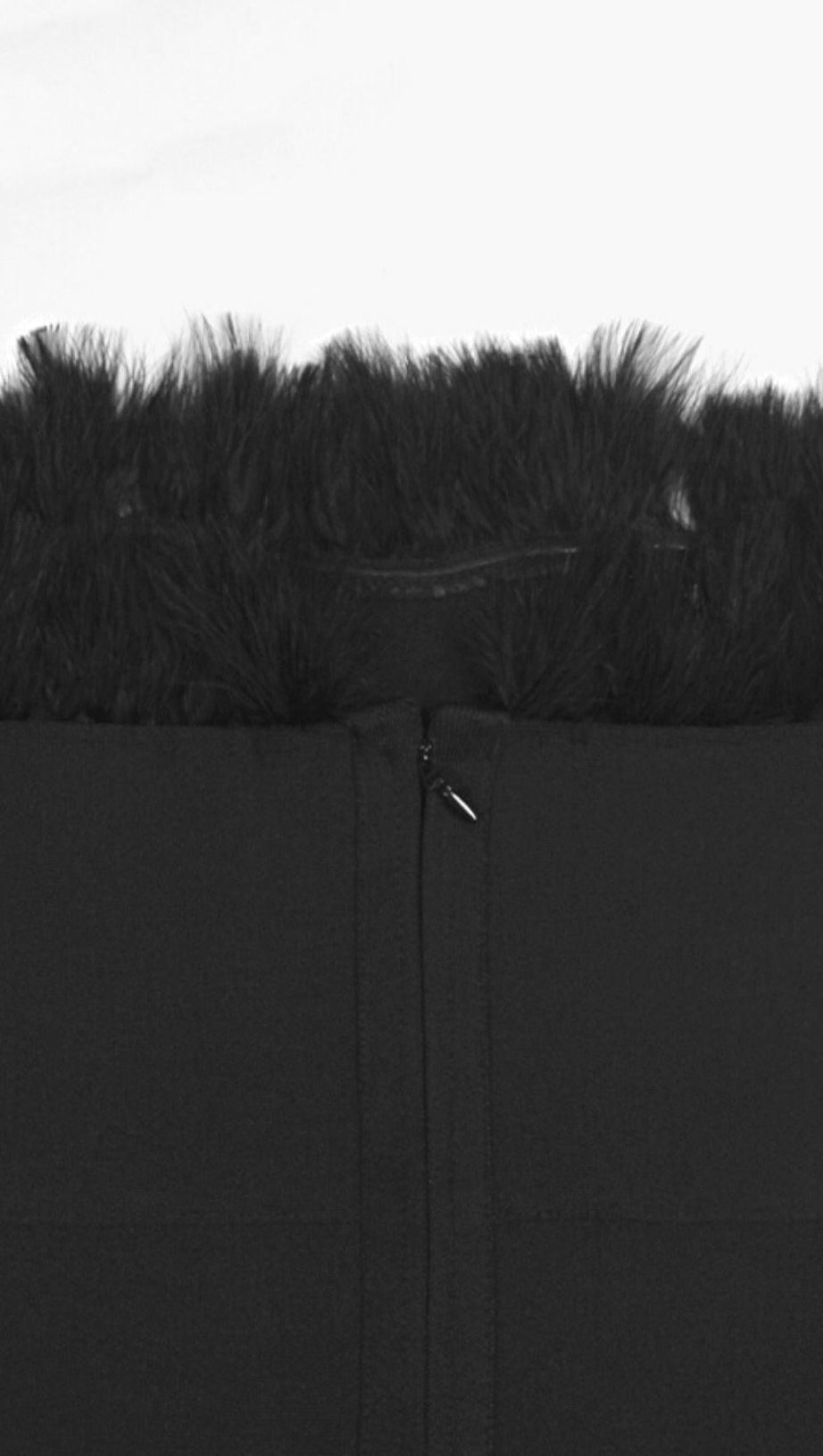 FEATHER STRAPLESS DRESS IN BLACK