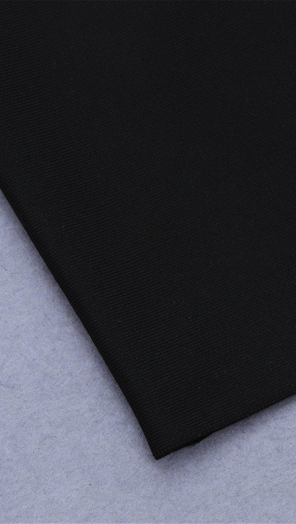 AIIZIE BLACK BANDAGE DRESS - product image
