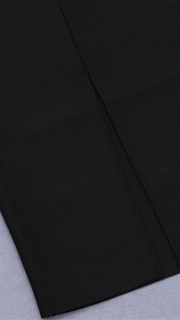 AIIZIE BLACK BANDAGE DRESS - product image