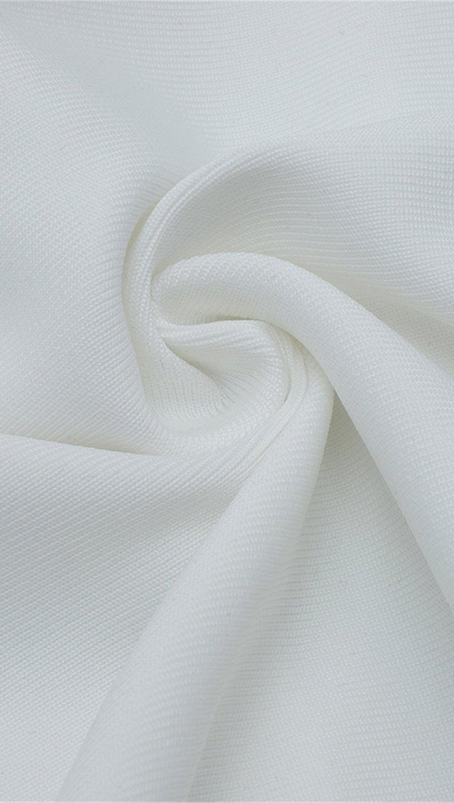 SCHWARZ-WEISSES BANDAGEKLEID MIT NÄHTEN 