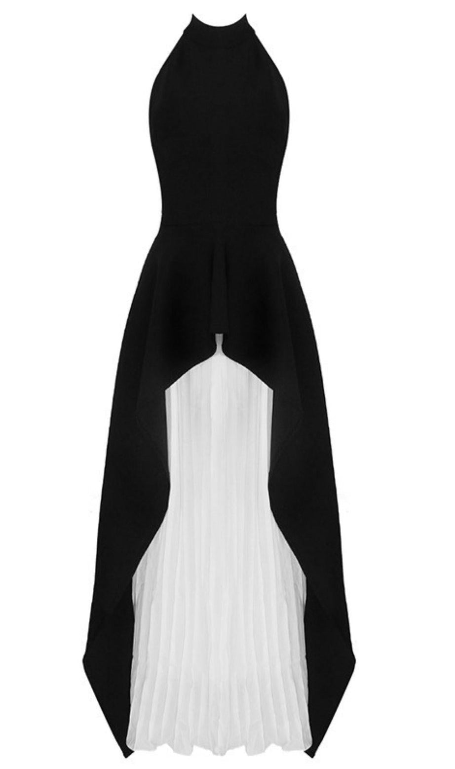 SCHWARZ-WEISSES BLUMENKLEID