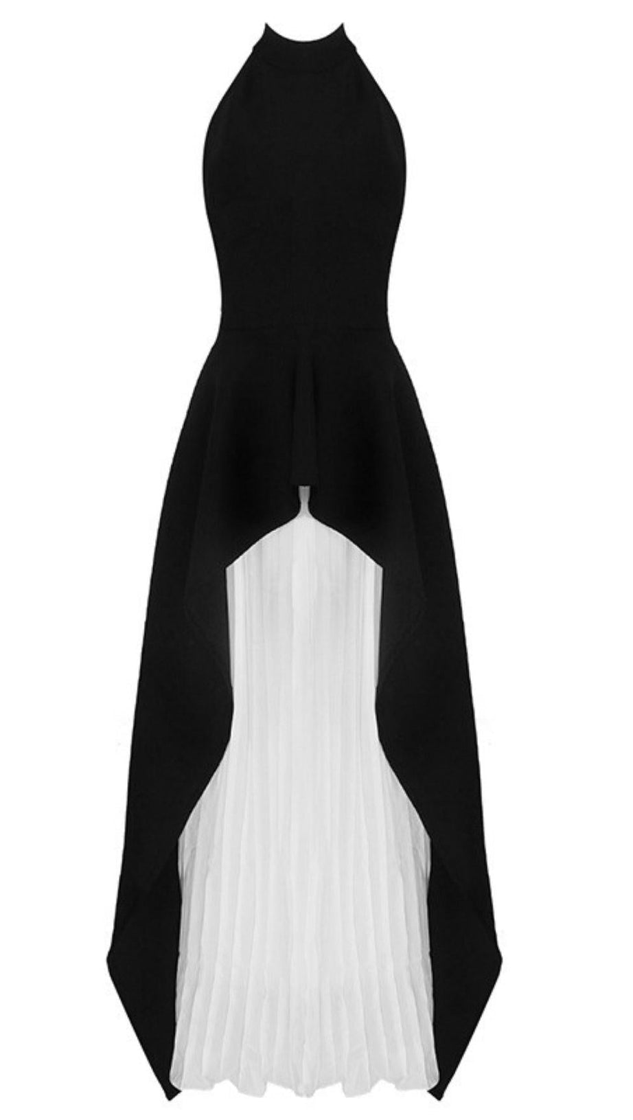 SCHWARZ-WEISSES BLUMENKLEID