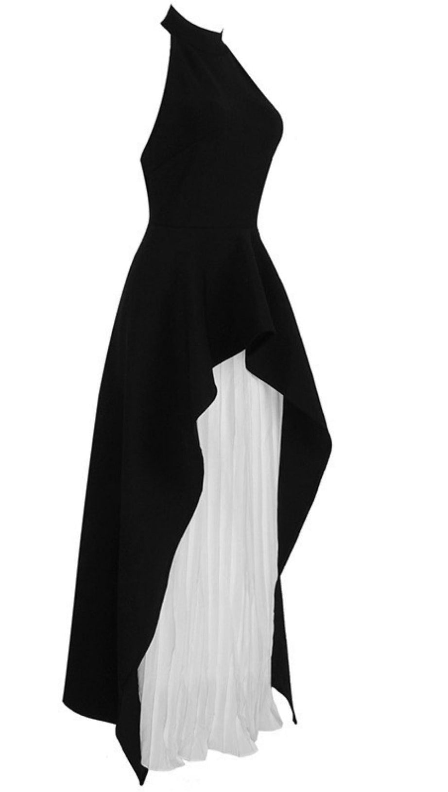 SCHWARZ-WEISSES BLUMENKLEID