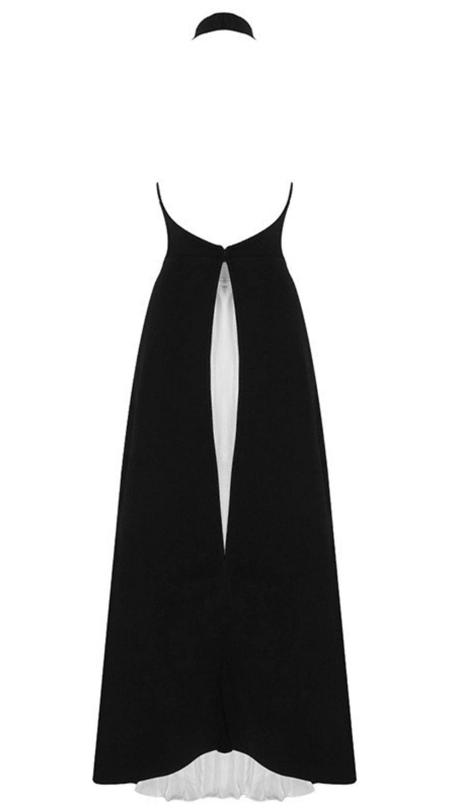 SCHWARZ-WEISSES BLUMENKLEID