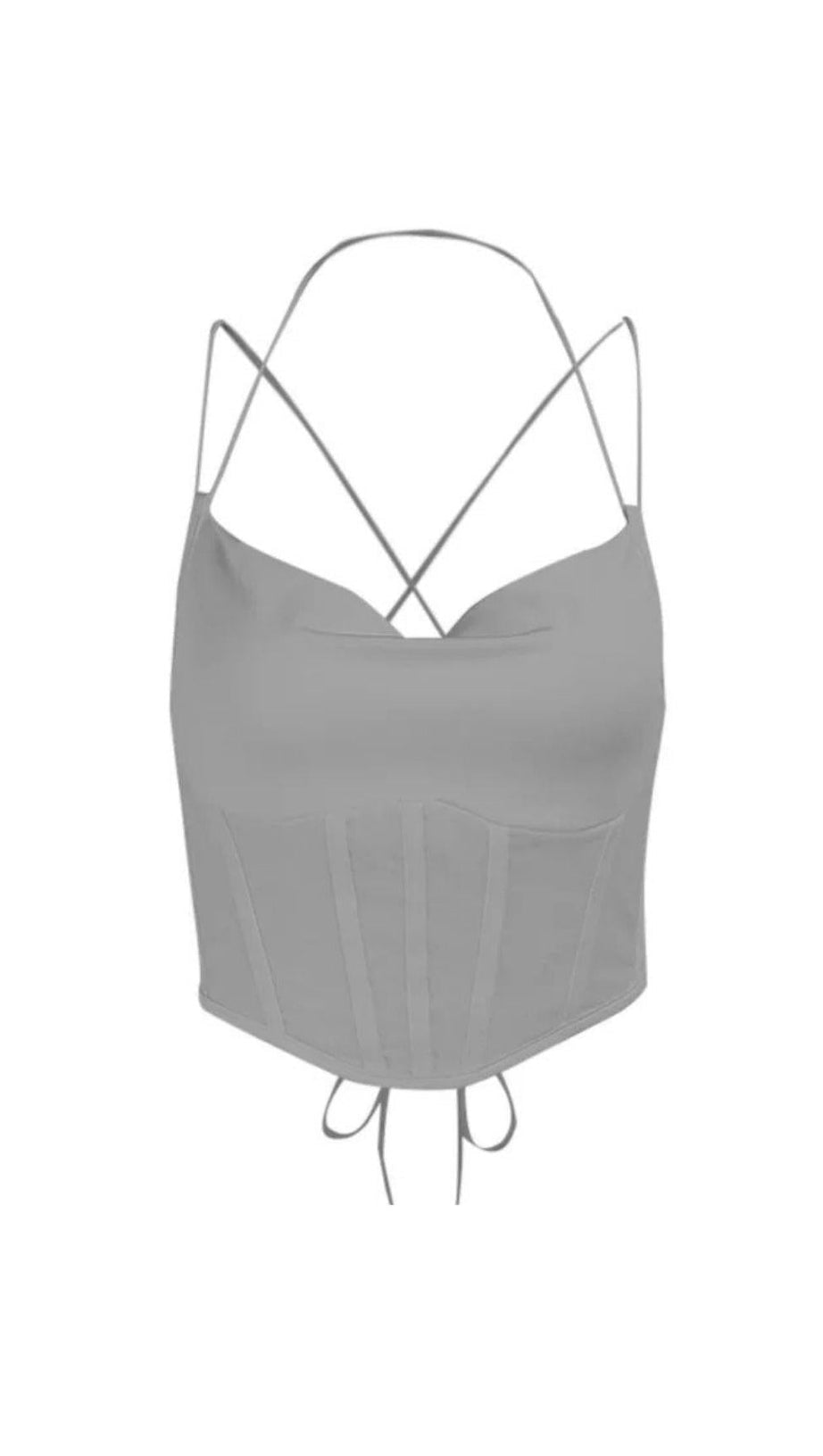 Weste mit Gürtel auf der Rückseite.