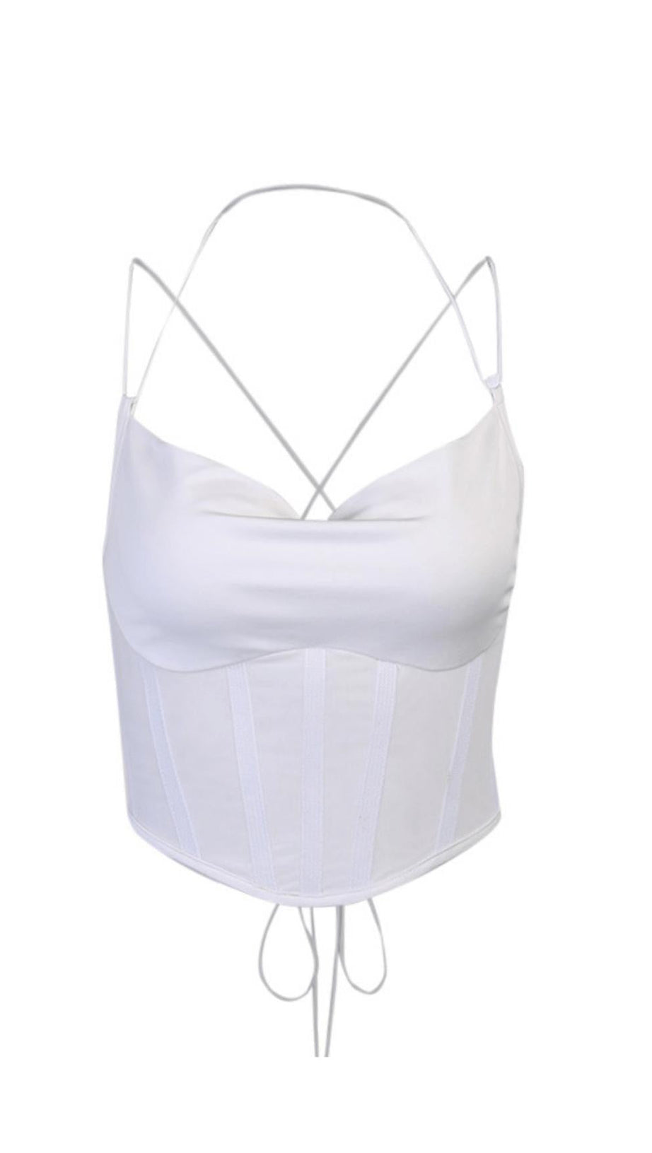 Weste mit Gürtel auf der Rückseite.