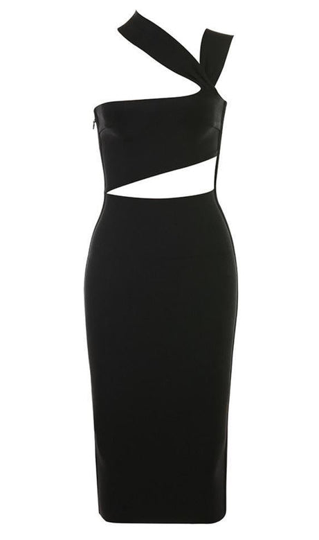 BANDAGE-KLEID - SCHWARZ