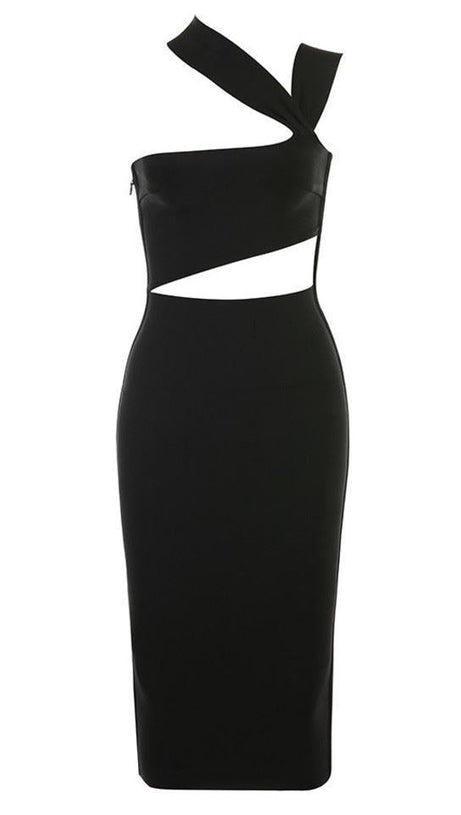 BANDAGE-KLEID - SCHWARZ