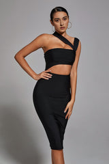 BANDAGE DRESS - BLACK