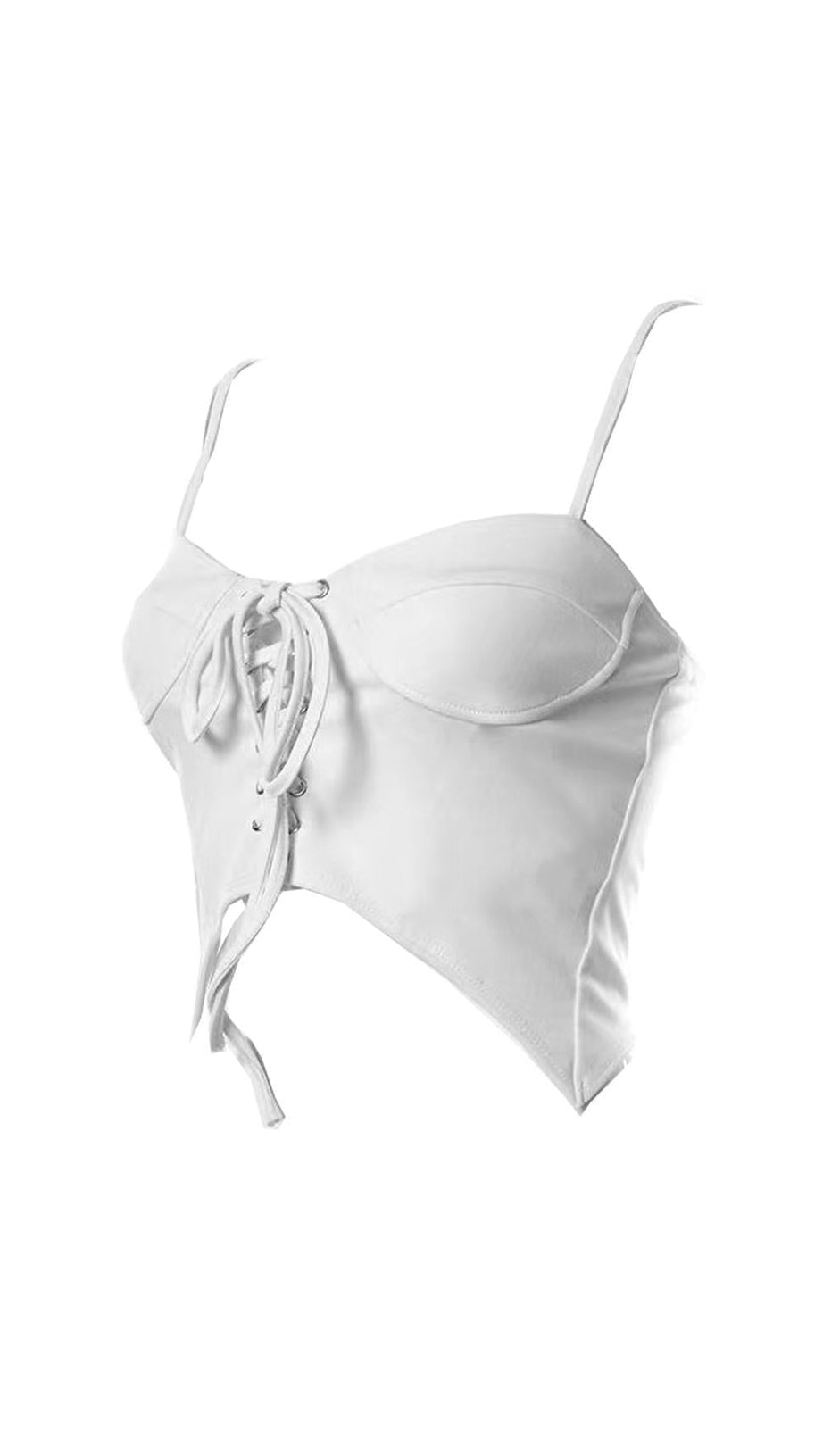 Rückenfreies Tanktop mit Schnürung.