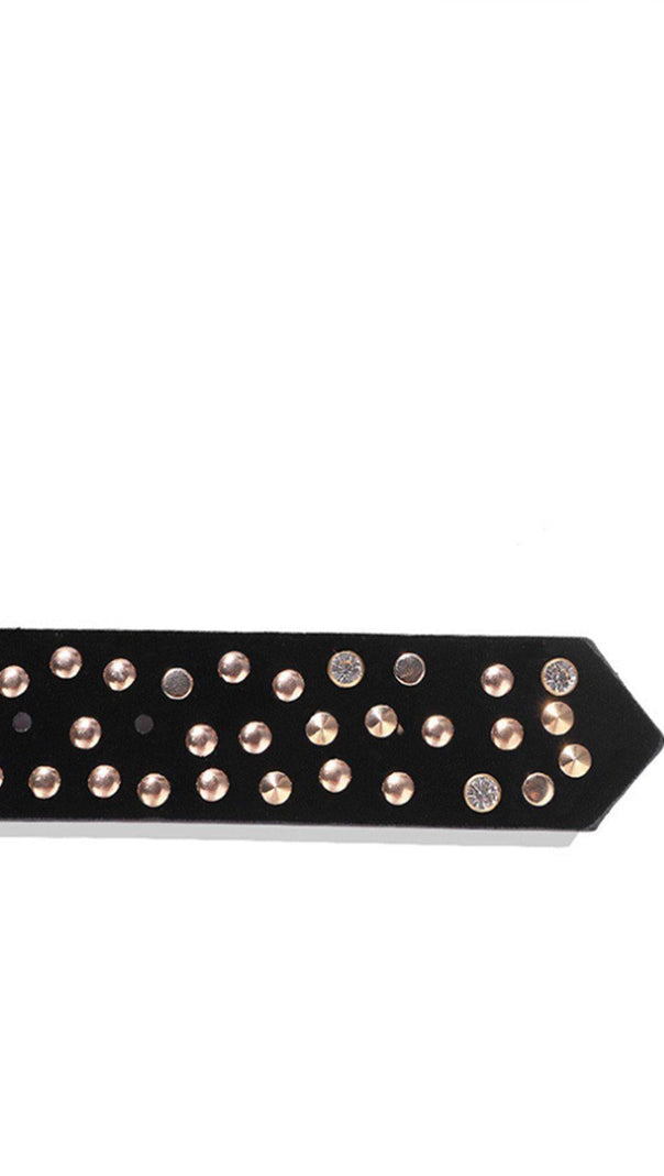 AIIZIE ARTIFICIAL LEATHER WAIST CHAIN RIVET BELT - product image