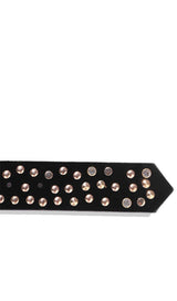 ARTIFICIAL LEATHER WAIST CHAIN RIVET BELT