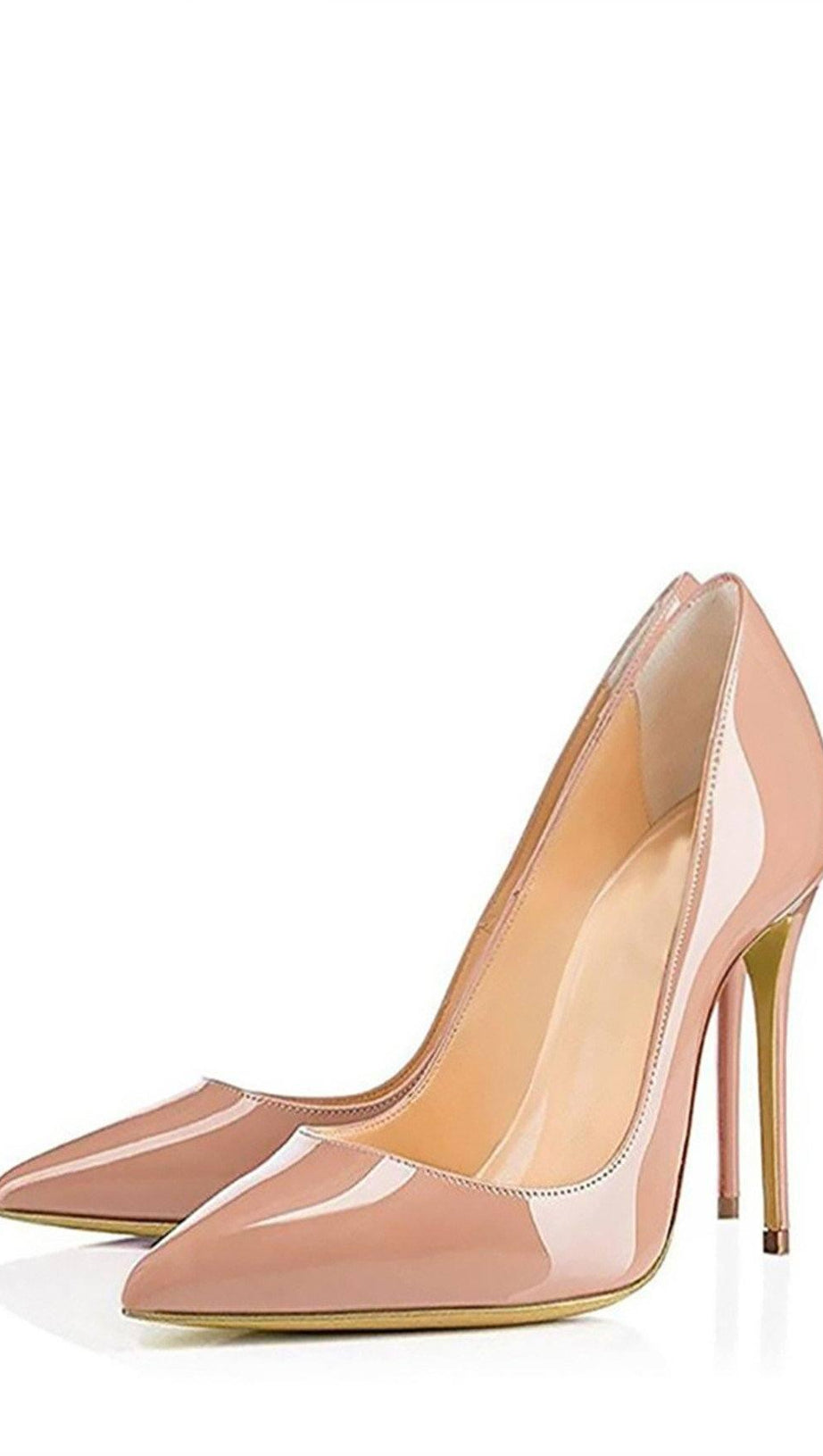 Aprikosenfarbene Stiletto-High Heels