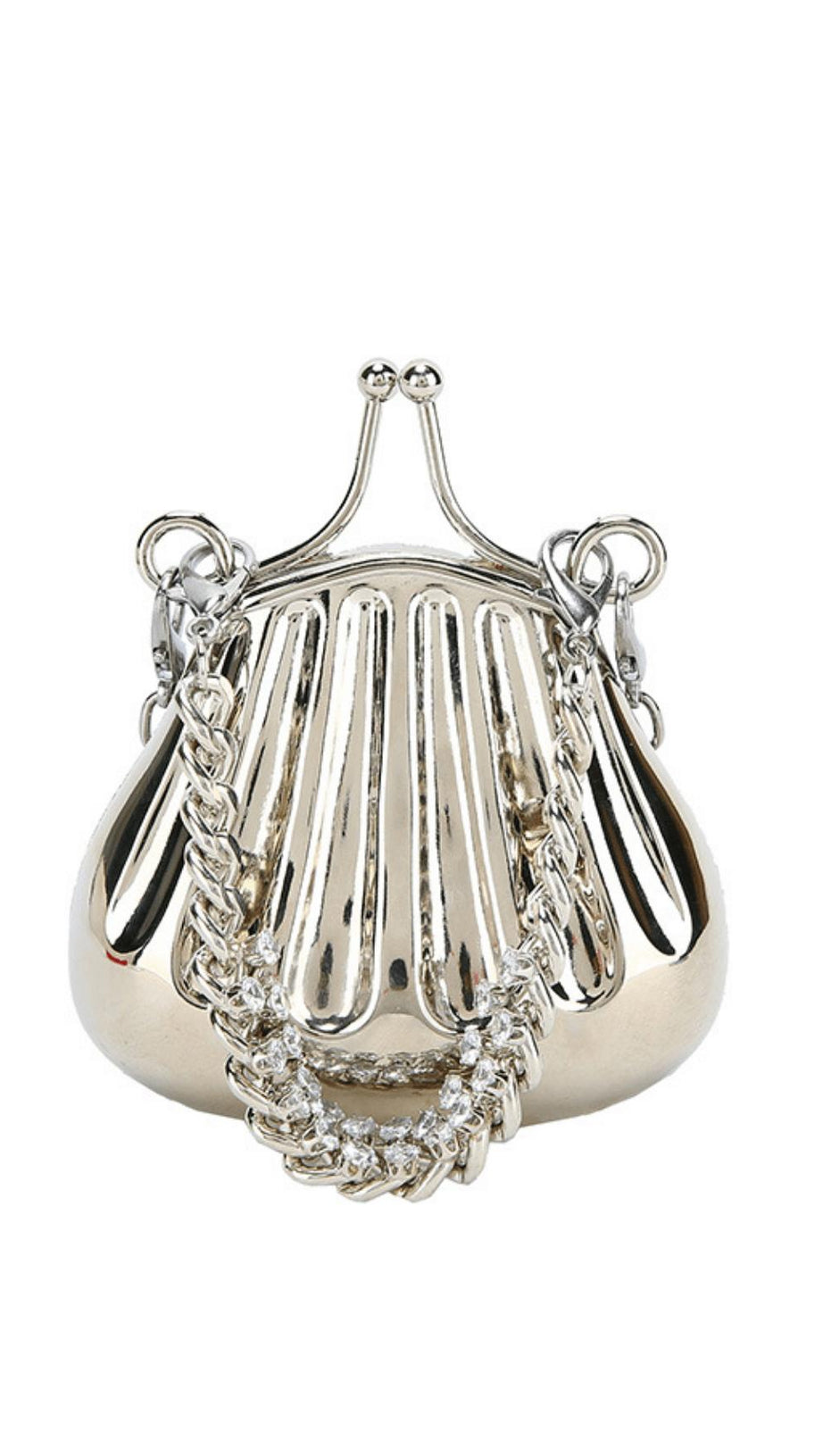 WROUGHT IRON SHELL CROSSBODY BAG