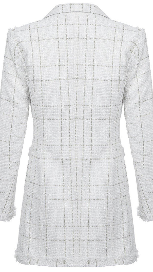 AIIZIE WHITE TEMPERAMENT SUIT DRESS - product image