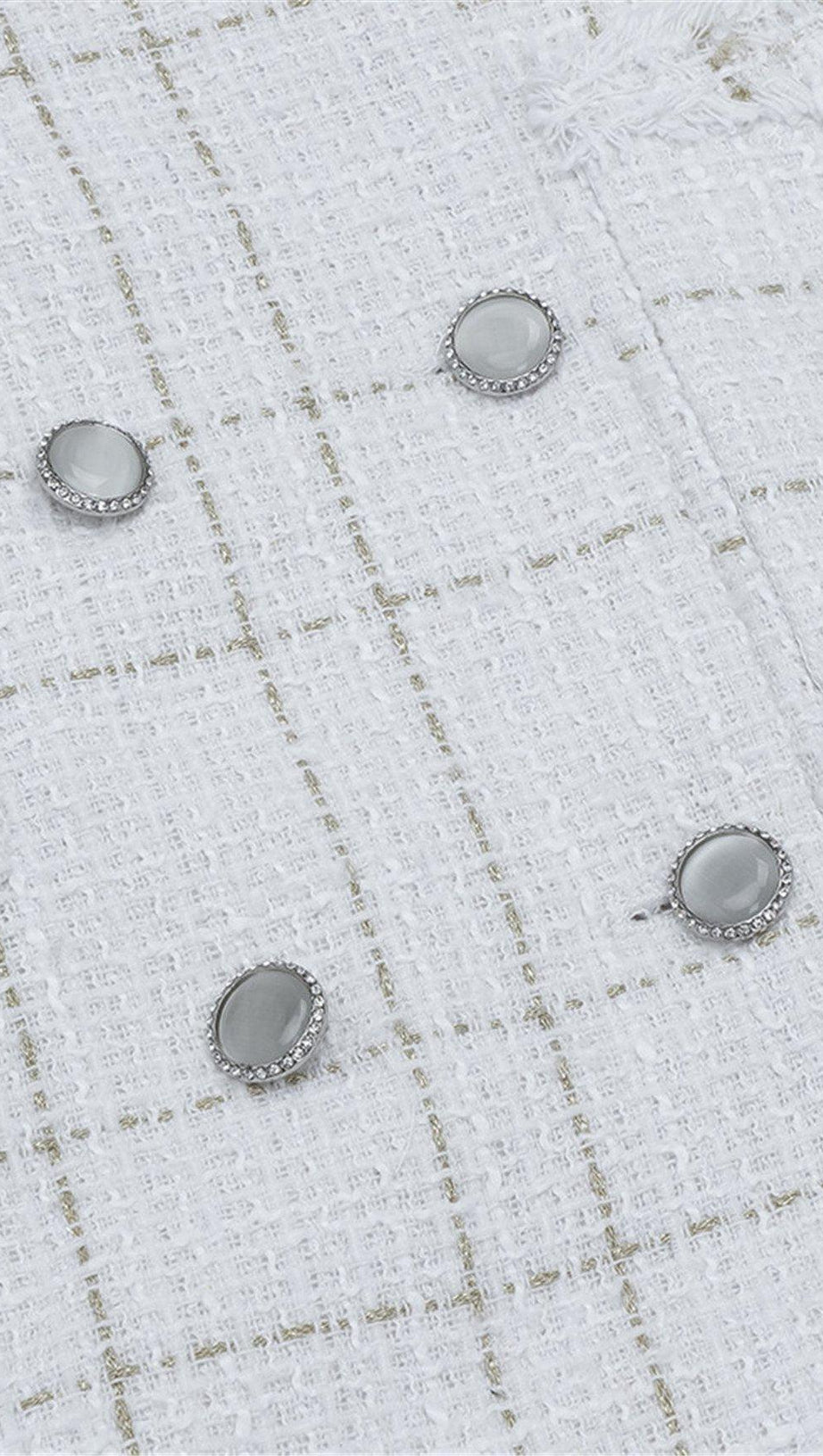 WEISSES TEMPERAMENT-ANZUGKLEID 