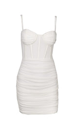 WHITE SLING BANDAGE DRESS