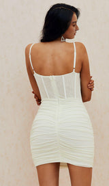 WHITE SLING BANDAGE DRESS