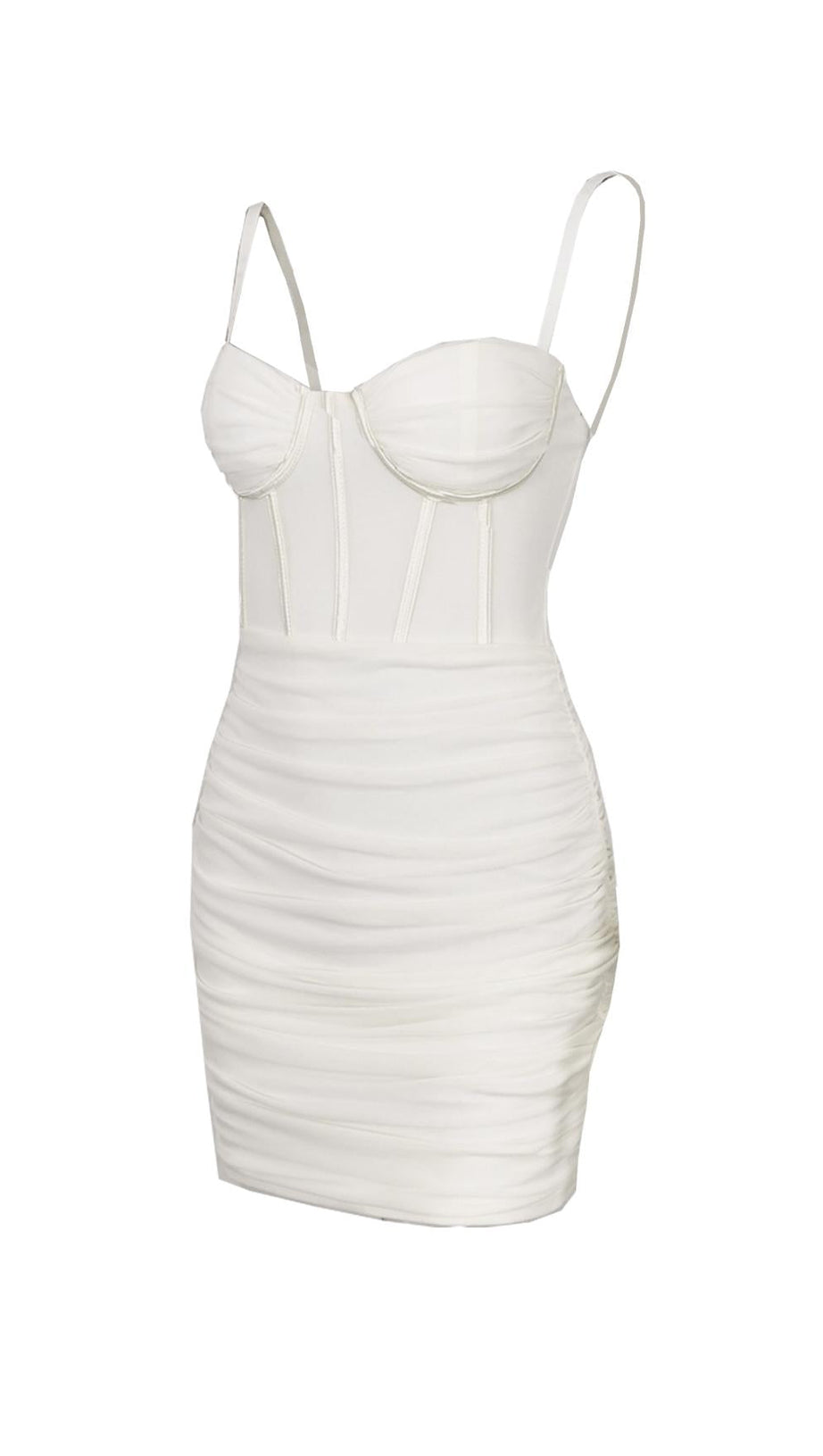 WHITE SLING BANDAGE DRESS