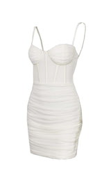 WHITE SLING BANDAGE DRESS