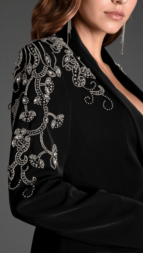 ANTHAKIS RHINESTONE MERMAID SLIT 2 PIECE SET