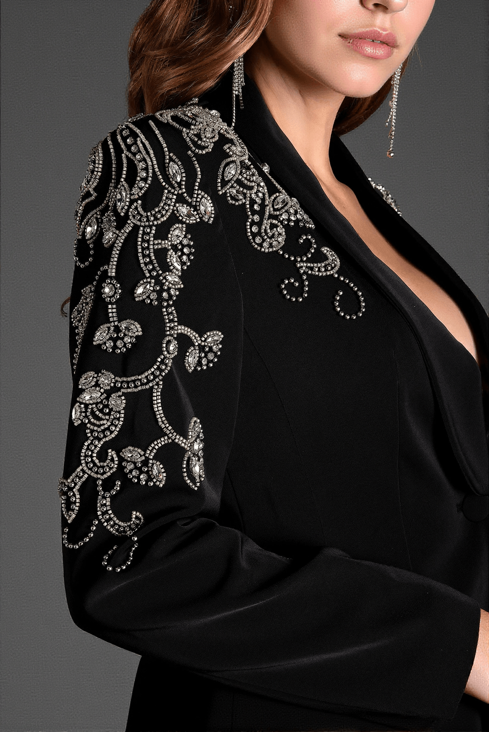 ANTHAKIS RHINESTONE MERMAID SLIT 2 PIECE SET