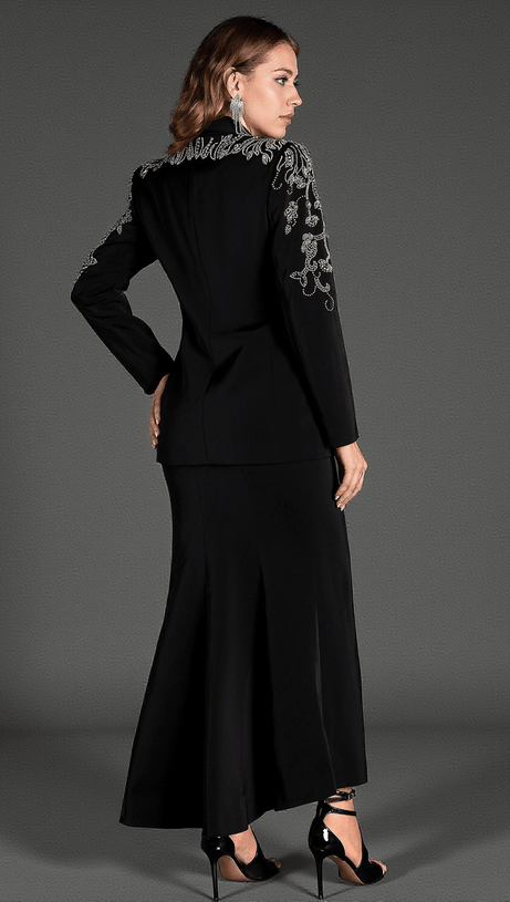 ANTHAKIS RHINESTONE MERMAID SLIT 2 PIECE SET