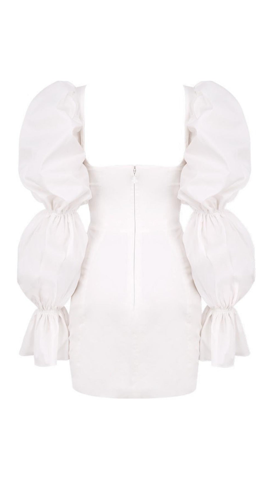 ABITO CORSETTO BIANCO CON MANICHE A SBUFFO 