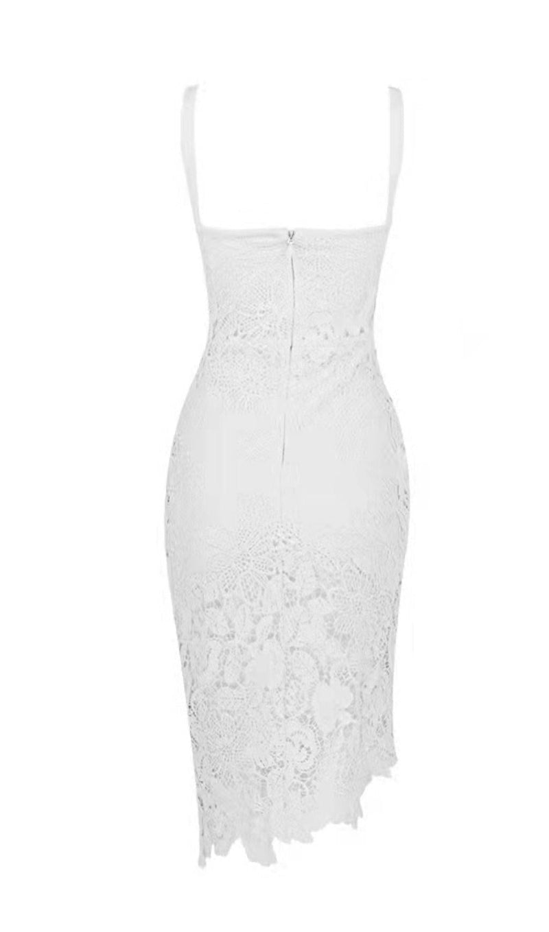 WHITE LACE SHEATH DRESS