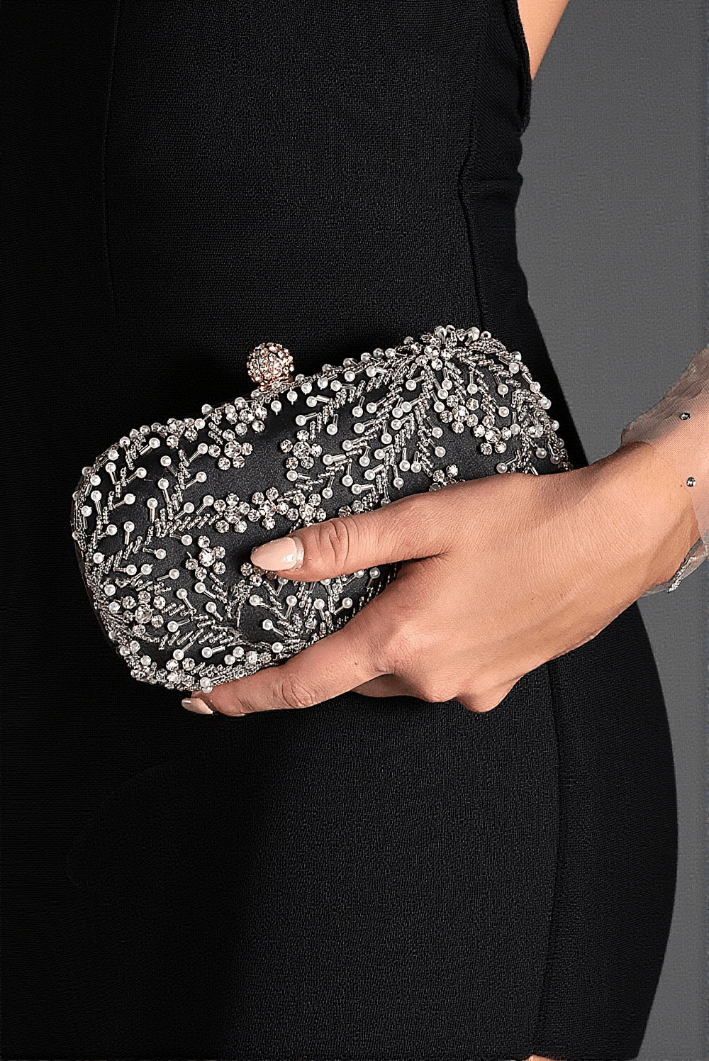 LEVENTALLIS RHINESTONE BEADED HANDBAG