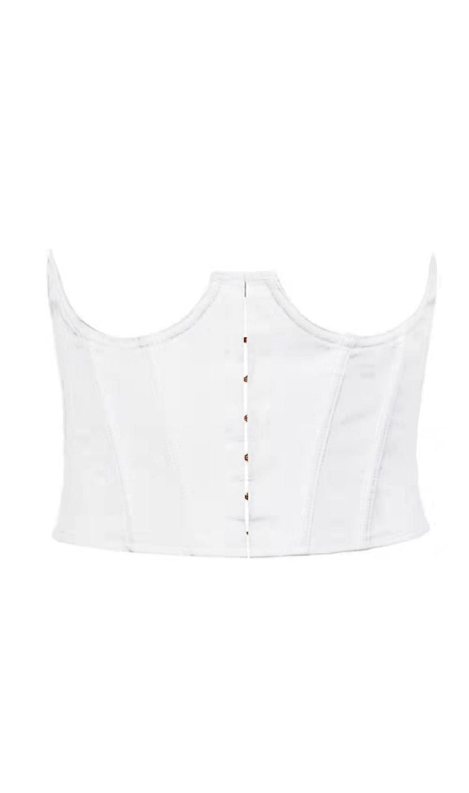 CORSETTO SOTTOSENO IN COTONE BIANCO