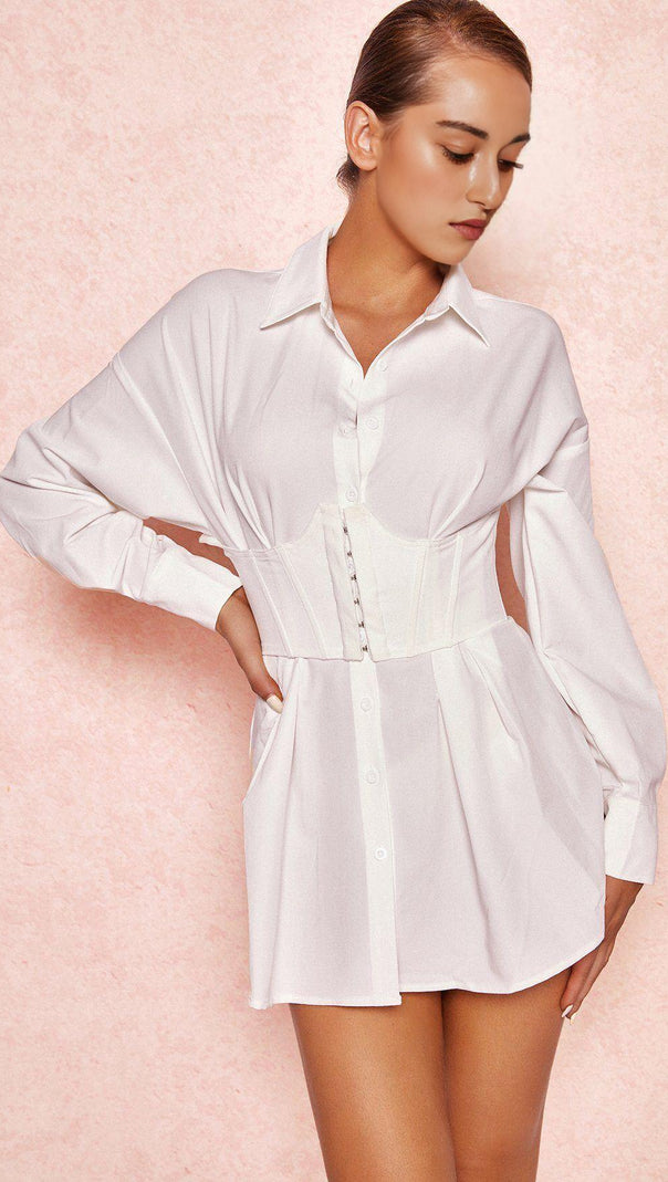 CORSETTO SOTTOSENO IN COTONE BIANCO