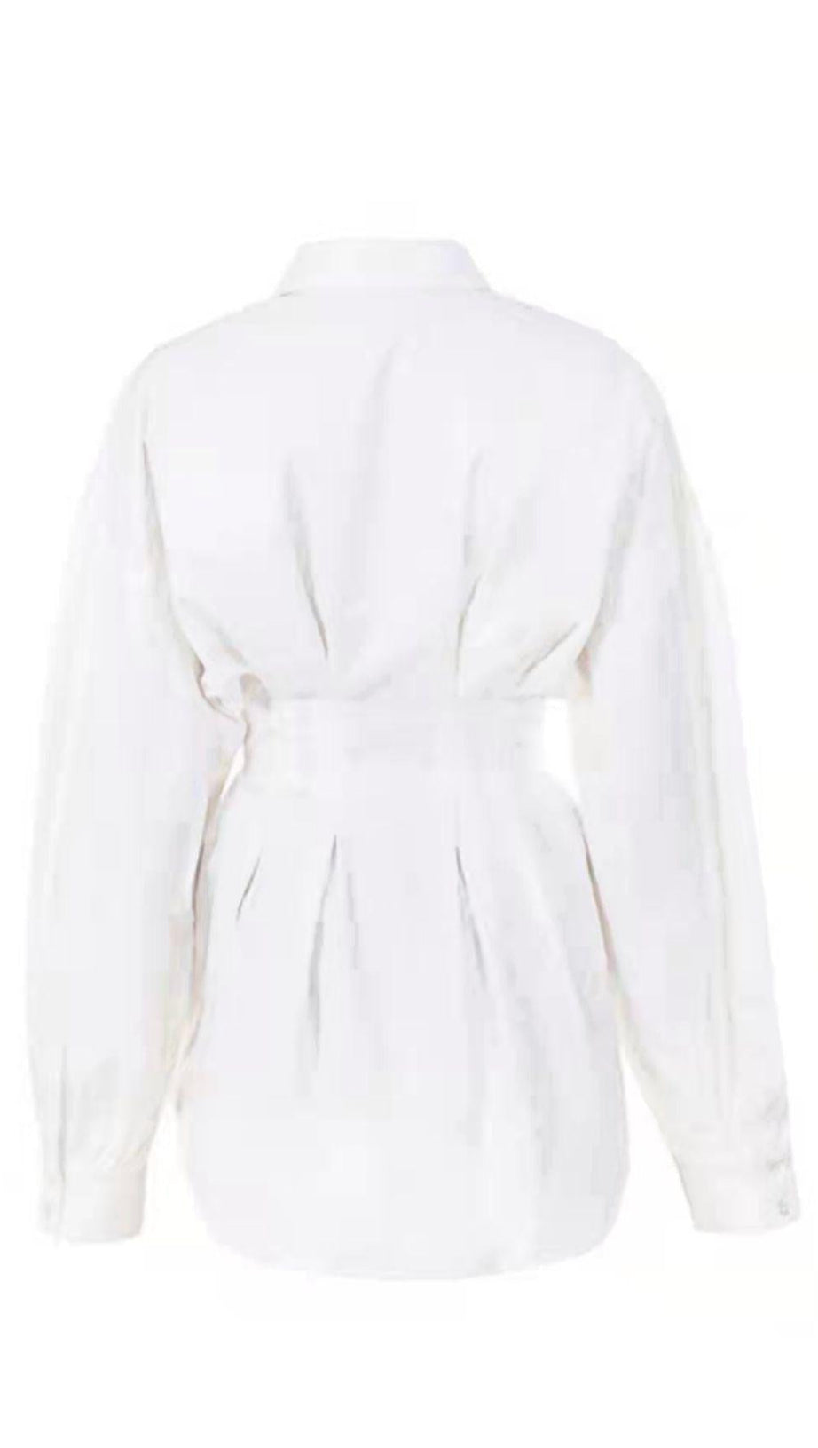 ABITO CAMICIA BIANCO CON VITA STRETTA