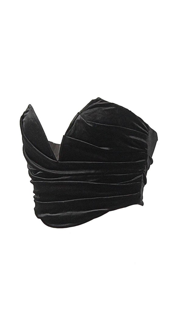 AIIZIE VELVET CORSET WITH STEEL FORKS. - product image
