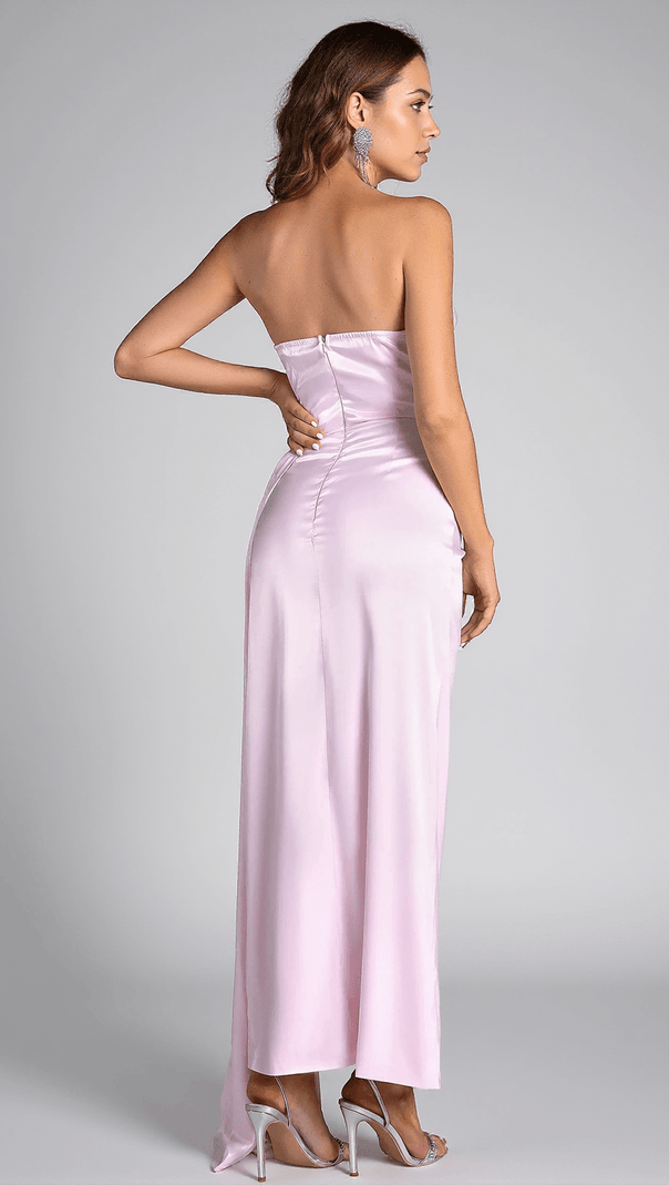 AIIZIE MALELLI CRYSTAL CUTOUT DRAPED DRESS - product image