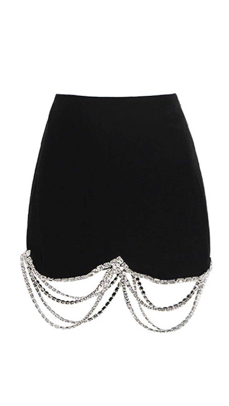 ABITO DUE PEZZI CON CATENA DI STRASS