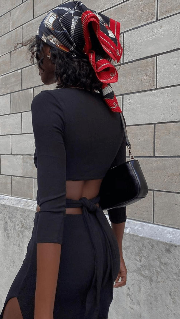 AIIZIE TWO-PIECE DRESS WITH SPLIT BUTTOCKS - product image