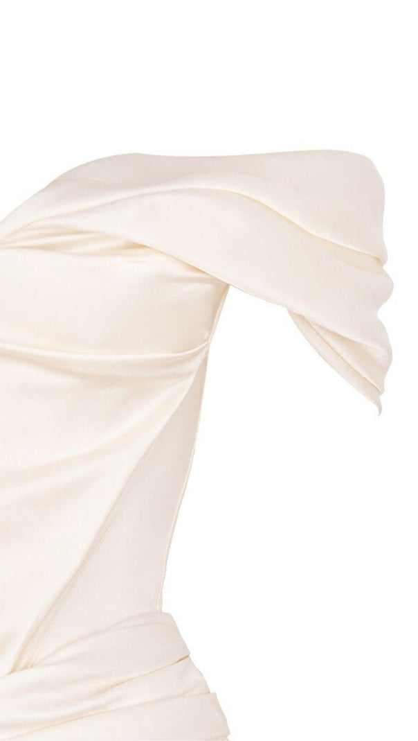 TUBE-TOP-FALTENROCK IN PINK