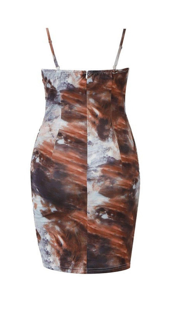AIIZIE TIE-DYE LOW-CUT DRESS - product image