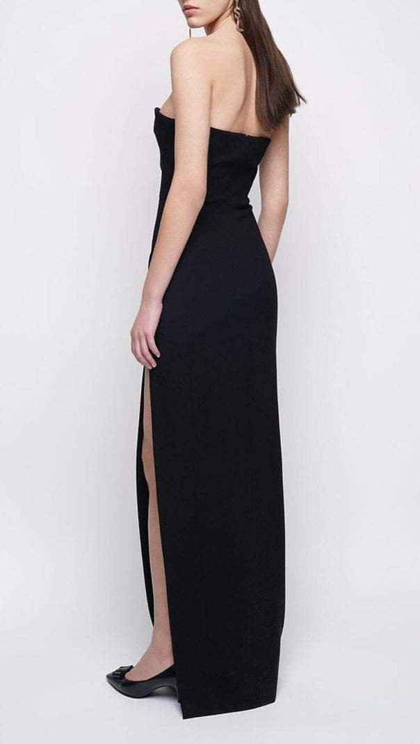 AIIZIE THEODORA BLACK MAXI BANDAGE DRESS - product image